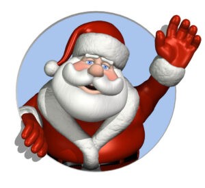 The Best in Magic Entertainment Santa Clause waving Hi