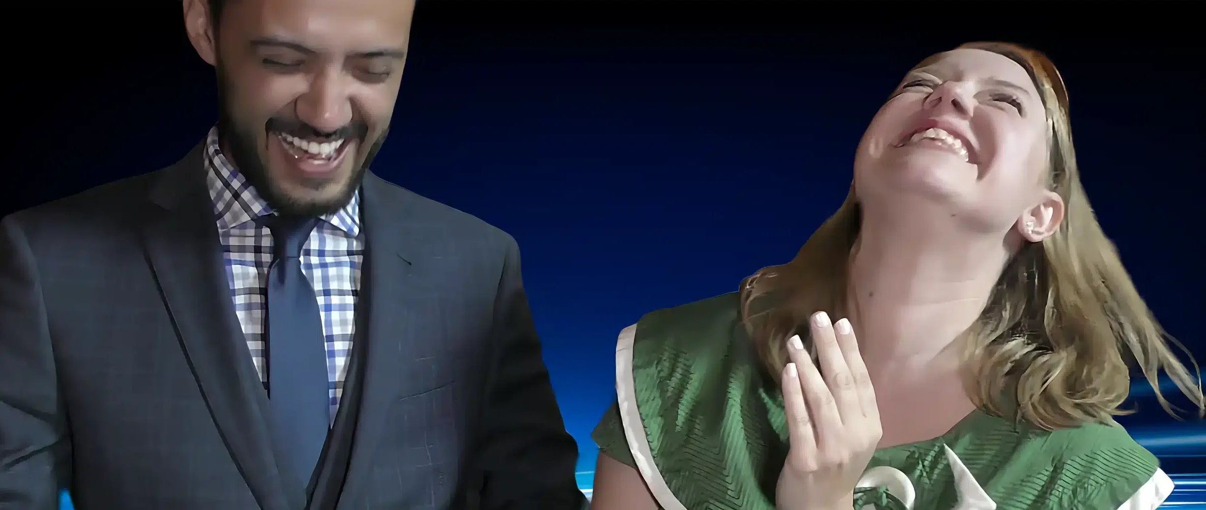 Boston Wedding Magician Joe Ferranti getting reactions from the guests at a wedding cocktail hour in Boston Massachusetts.