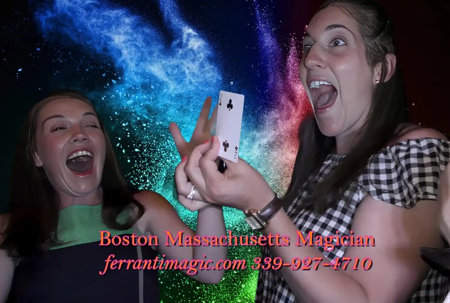 The Best in Magic Entertainment The look of surprise when witnessing the Card Magic Miracles of Joe Ferranti