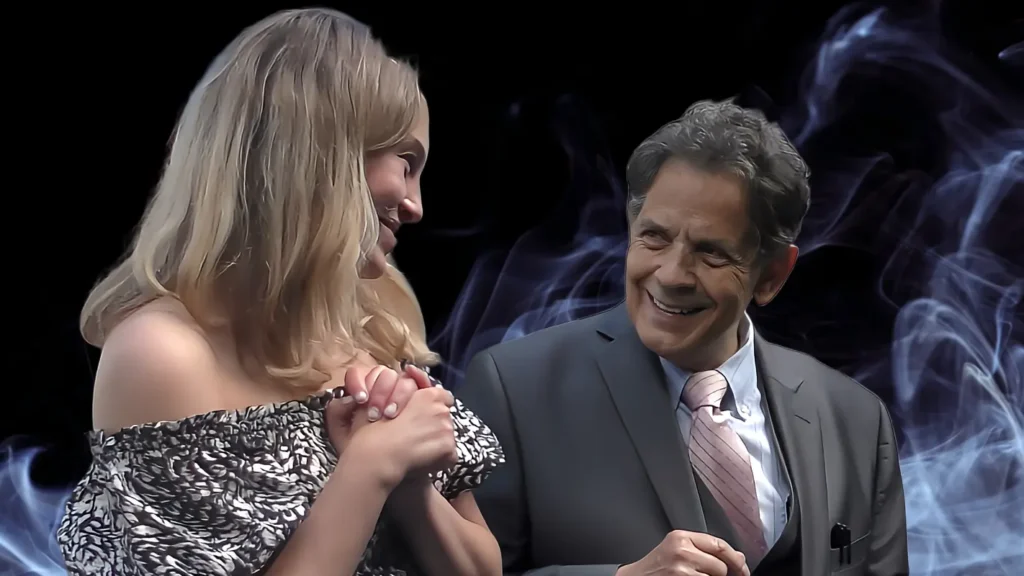 “Boston adult birthday magician Joe Ferranti performing close‑up magic for adults at a birthday celebration.”