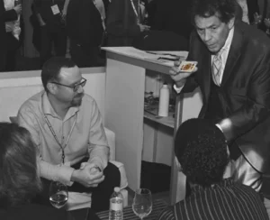 Joe Ferranti performing close-up magic at a corporate event in Boston